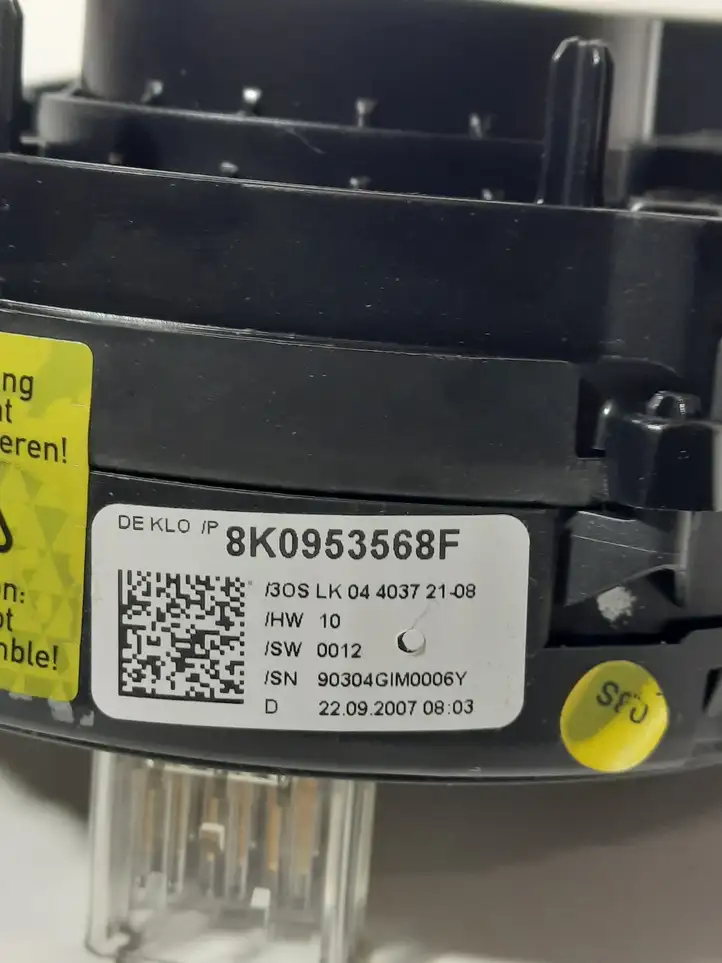 Audi A5 8T 8F (2007 - 2011) 8K0953568F Контактное кольцо SRS — фото 4