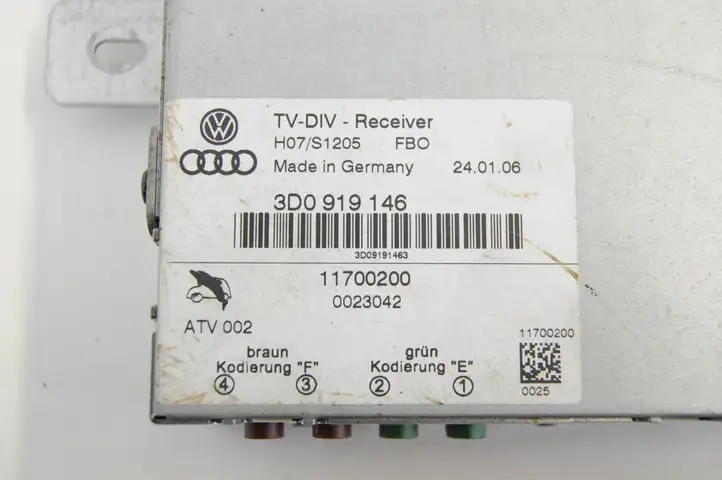 Volkswagen Phaeton (2002 - 2008) 3D0919146 Модуль управления видео — фото 4
