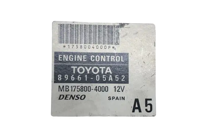 Toyota Avensis T250 (2006 - 2009) 8966105A52 Блок управления двигателем (ЭБУ) — фото 5