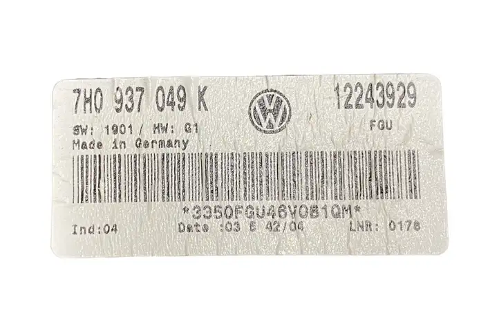 Volkswagen Transporter - Caravelle T5 (2003 - 2009) 7H0937049K Модуль комфорта — фото 5