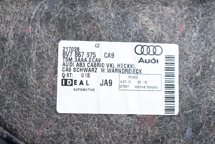 Audi A3/S3 8V (2012 - 2016) 8V7867975 Обшивка багажника — фото 3