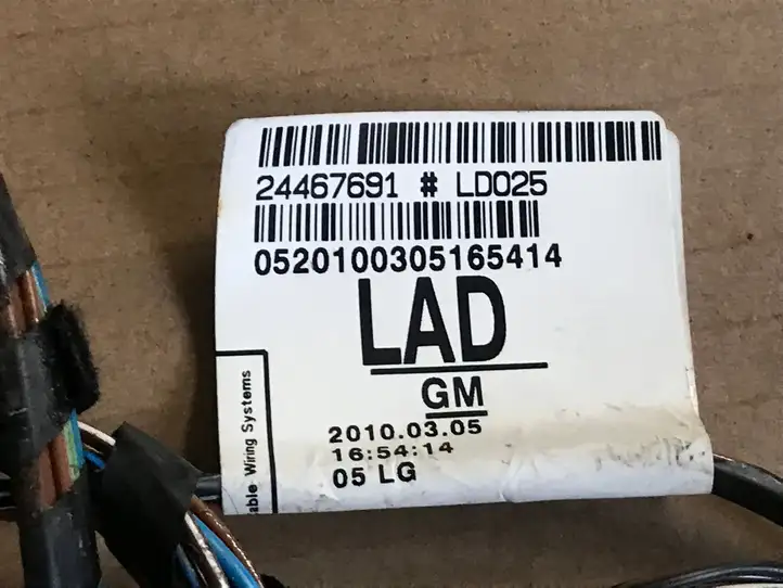 Opel Zafira B (2006 - 2008) 24467691 Жгут проводов крышки багажника — фото 2