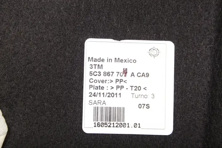 Volkswagen Beetle A5 (2011 - 2018) 5C3867704 Прочие детали салона — фото 2