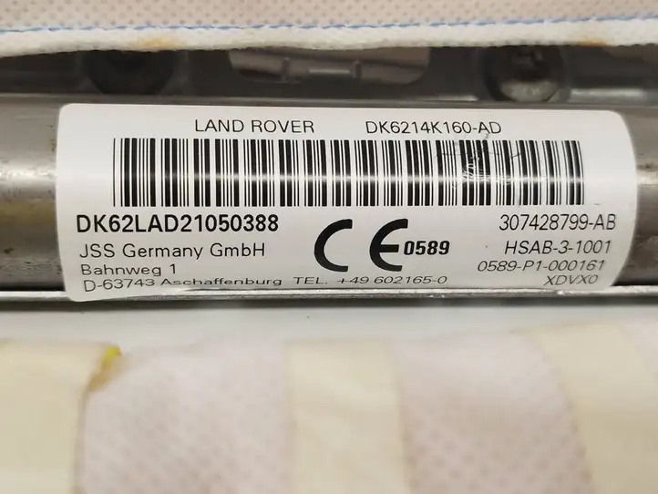 Land Rover Range Rover Sport L461 (2017 - ) DK6214K160AD Боковая подушка безопасности шторка — фото 3