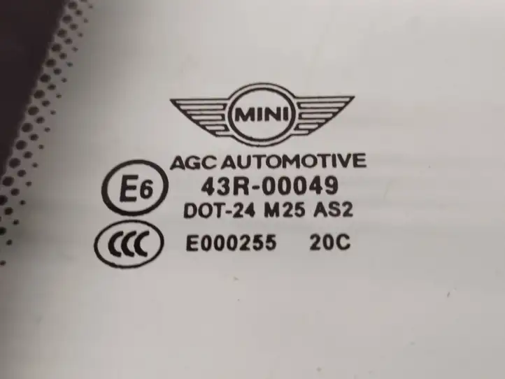 Mini One Cooper F56 F55 (2012 - 2022) 43R00049 Стекло задней двери — фото 3