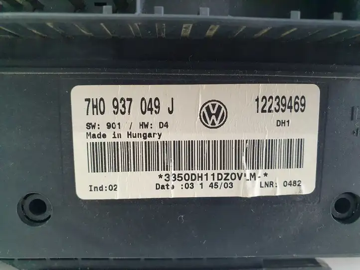 Volkswagen Transporter - Caravelle T5 (2003 - 2009) 7H0937049J Модуль комфорта — фото 4
