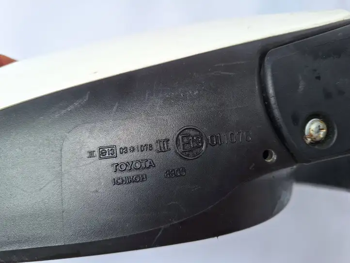 Toyota Yaris (2005 - 2009) E13011076 Боковое зеркало механическое — фото 8