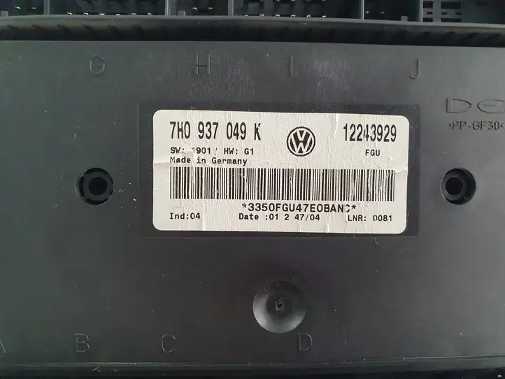 Volkswagen Transporter - Caravelle T5 (2003 - 2009) 7H0937049K Модуль комфорта — фото 5