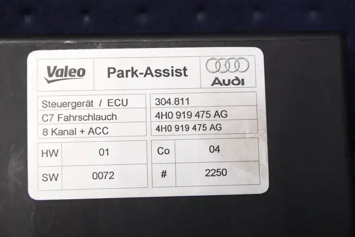 Audi A6 C7 (2011 - 2014) 4H0919475 Блок управления парктрониками — фото 3