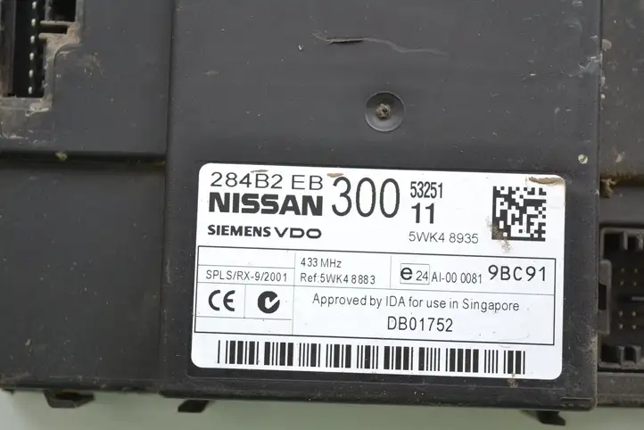Nissan NP300 (2008 - 2015) 284B2EB300 Модуль управления кузовом (BCM) — фото 6