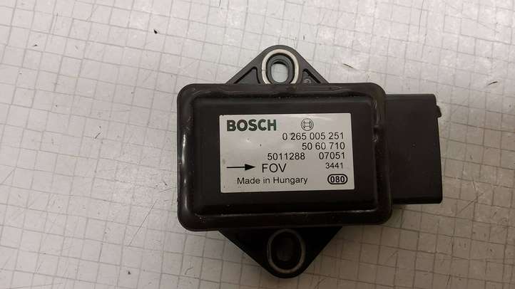 Saab 9-5 (2006 - 2010)  0265005251 Датчик ESP (системы стабильности) (датчик курсовой устойчивости))