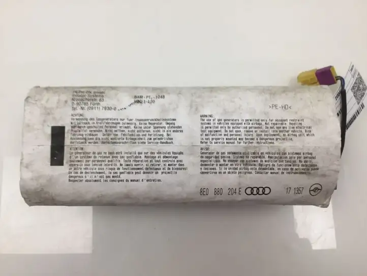 Audi A4 S4 B6 8E 8H (2000 - 2006) 8E0880204E Подушка безопасности пассажира — фото 1