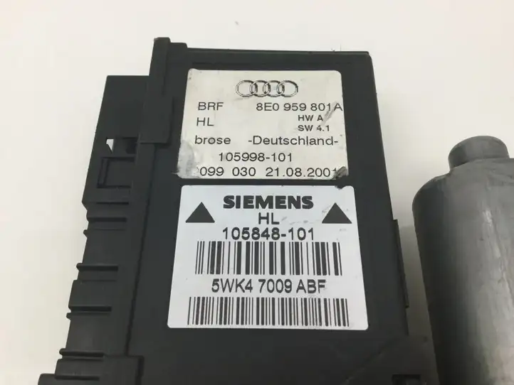 Audi A4 S4 B6 8E 8H (2000 - 2006) 8E0959801A Стеклоподъемник задней двери — фото 5