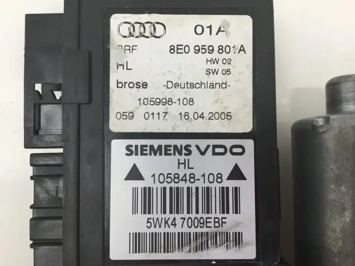 Audi A4 S4 B7 8E 8H (2004 - 2009) 8E0959801A Стеклоподъемник задней двери — фото 3