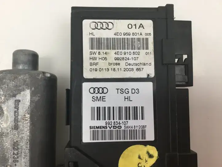 Audi A8 S8 D3 4E (2002 - 2005) 4E0959801A Стеклоподъемник задней двери — фото 2