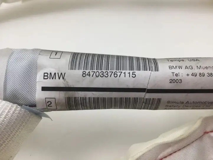 BMW 5 E60 E61 (2004 - 2010) Боковая подушка безопасности шторка — фото 3