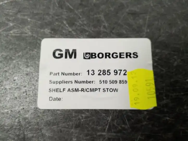 Opel Meriva B (2010 - 2014) 13285972 Коврик багажника — фото 2