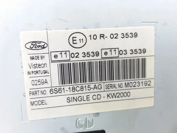 Ford Focus (2005 - 2008) 6S6118C815AG Магнитола / мультимедийная система — фото 3