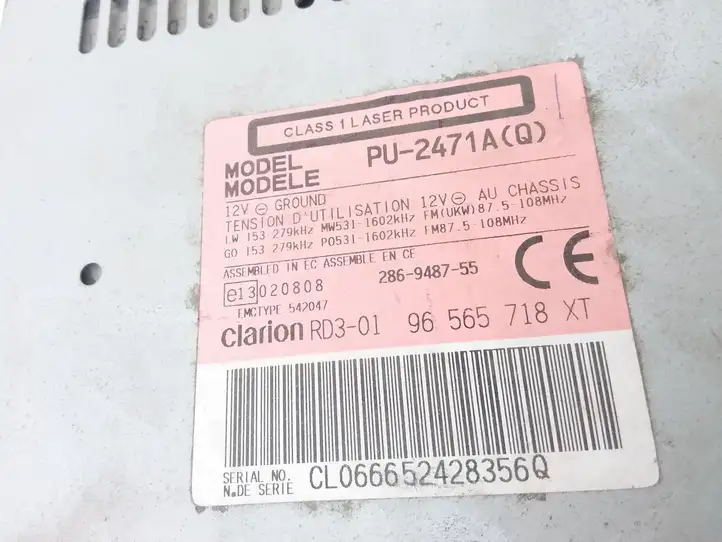 Citroen C3 (2002 - 2009) 96565718XT Магнитола / мультимедийная система — фото 3
