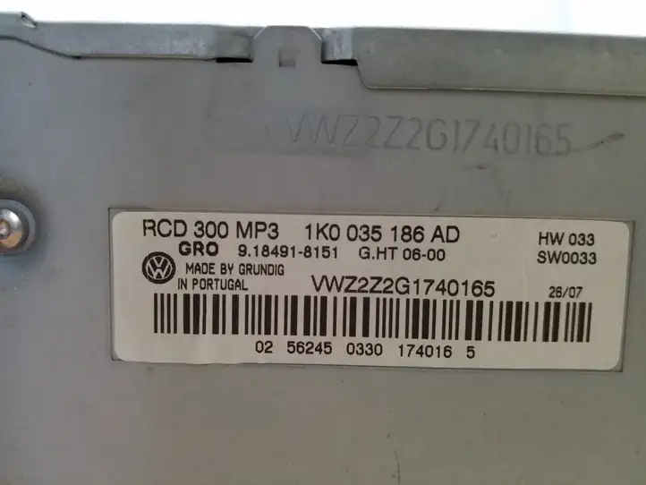 Volkswagen PASSAT B6 (2005 - 2010) 1K0035186AD Магнитола / мультимедийная система — фото 3
