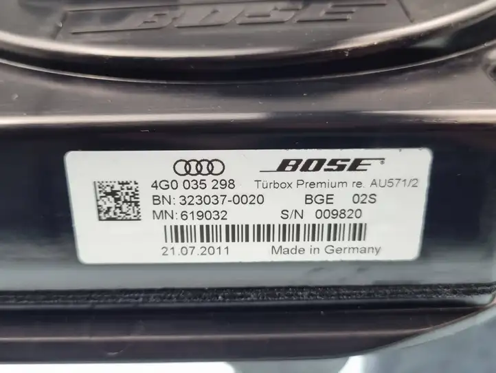Audi A6 C7 (2011 - 2014) 4G0035298 Динамики передних дверей — фото 5