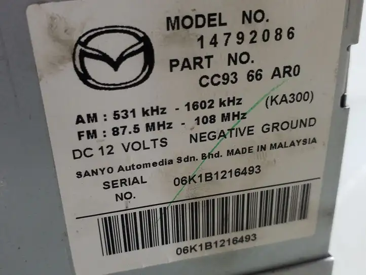Mazda 5 (2005 - 2010) 14792086 Магнитола / мультимедийная система — фото 9