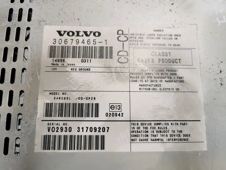 Volvo XC90 (2002 - 2006) 30679465 Магнитола / мультимедийная система — фото 4