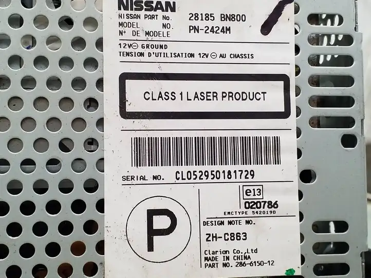 Nissan Almera N16 (2000 - 2010) 28185bn800 Магнитола / мультимедийная система — фото 5
