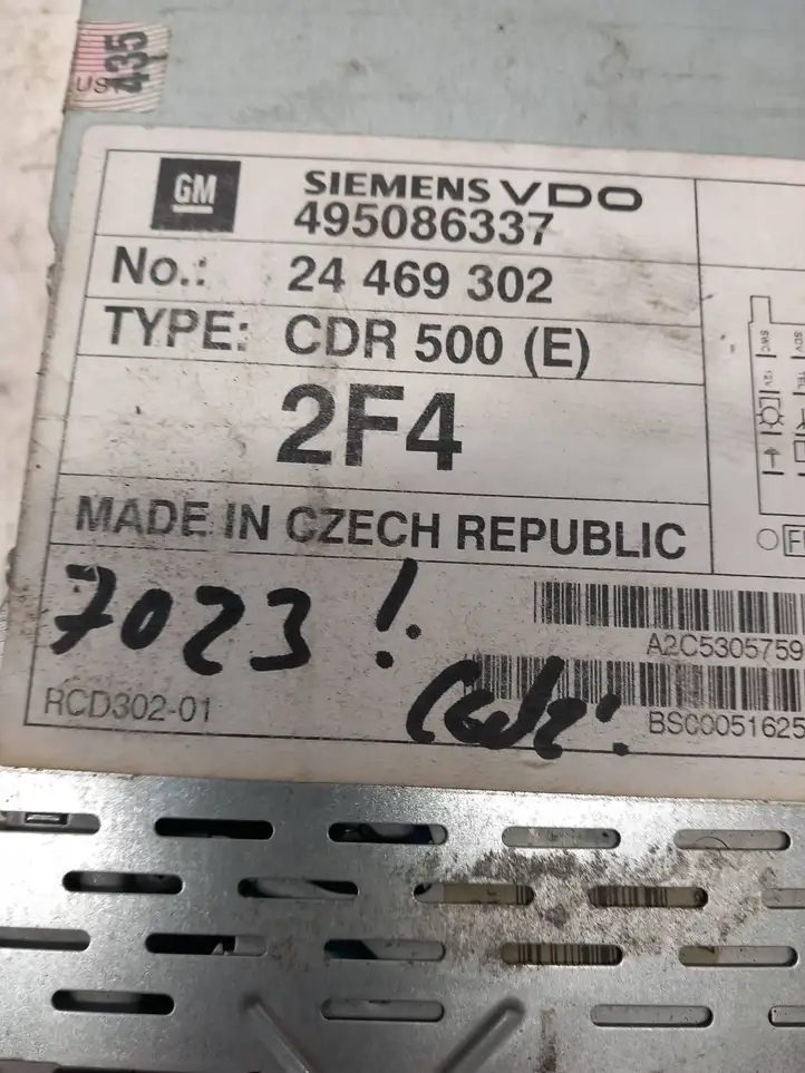 Opel Zafira B (2003 - 2006) 24469302 Магнитола / мультимедийная система — фото 3