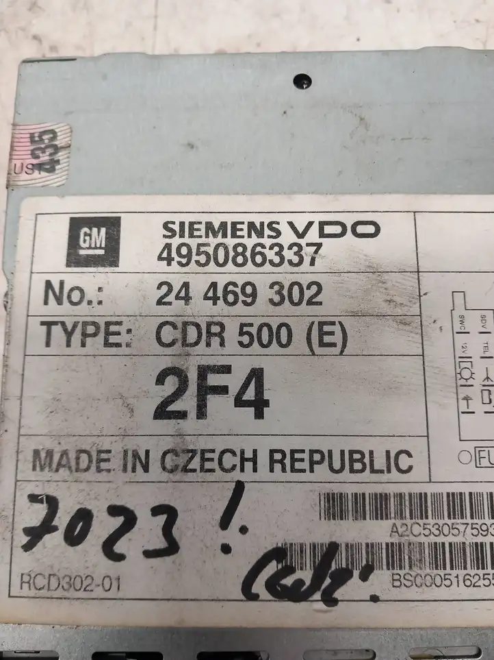 Opel Zafira B (2003 - 2006) 24469302 Магнитола / мультимедийная система — фото 5