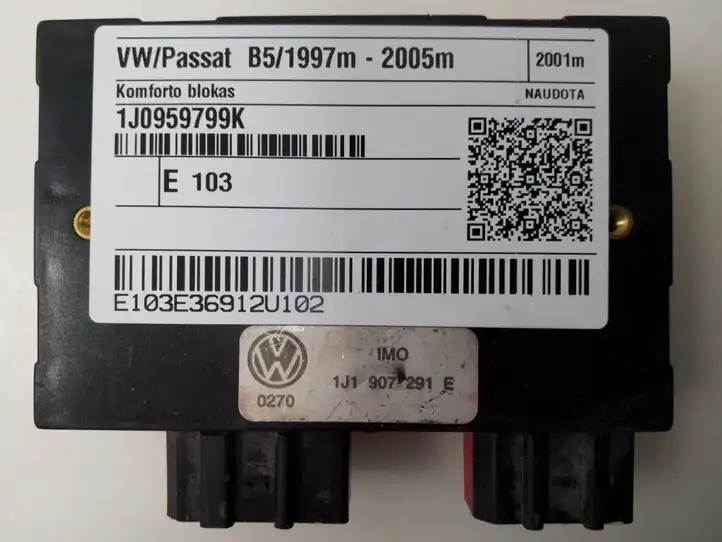 Volkswagen PASSAT B5 (1997 - 2000) 1J0959799K Модуль комфорта — фото 2