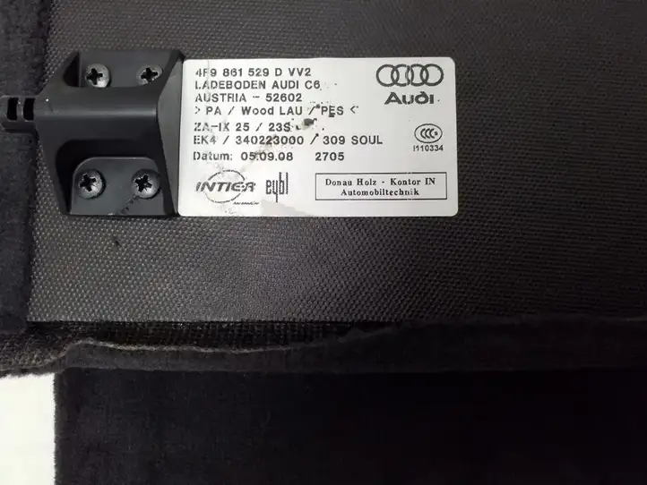 Audi A6 S6 C6 4F (2008 - 2011) 4F9861529D Коврик багажника — фото 2