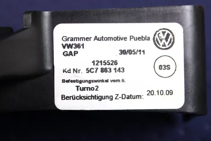 Volkswagen Beetle A5 (2011 - 2018) 5C7863144A Прочие детали салона — фото 4
