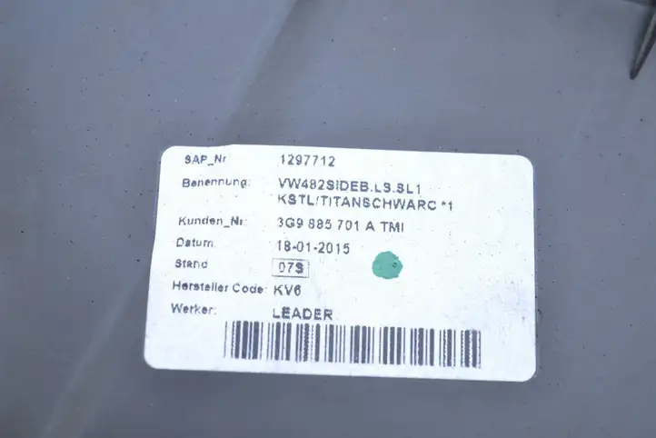 Volkswagen PASSAT B8 (2015 - ) 3G9885701 Прочие детали салона — фото 4
