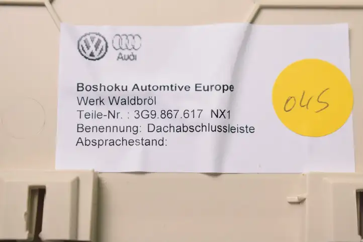 Volkswagen PASSAT B8 (2015 - ) 3G9867617 Прочие детали салона — фото 3