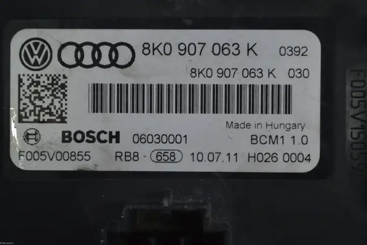 Audi A5 8T 8F (2007 - 2011) 8K0907063K Модуль управления кузовом (BCM) — фото 3