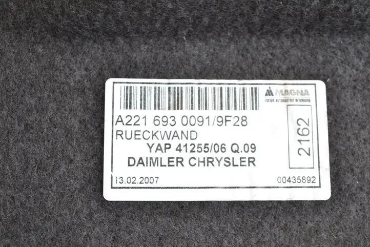 Mercedes-Benz S W221 (2005 - 2013) A2216930091 Прочие детали салона — фото 3