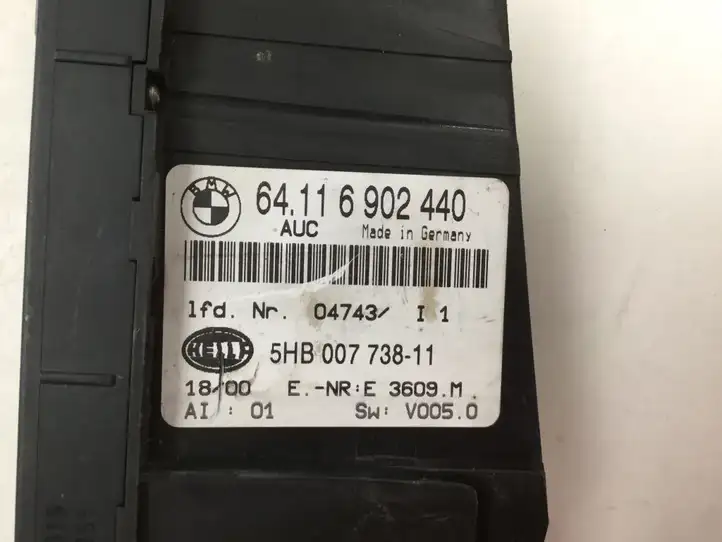 BMW 3 E46 (1998 - 2005) 64116902440 Блок управления кондиционером — фото 2