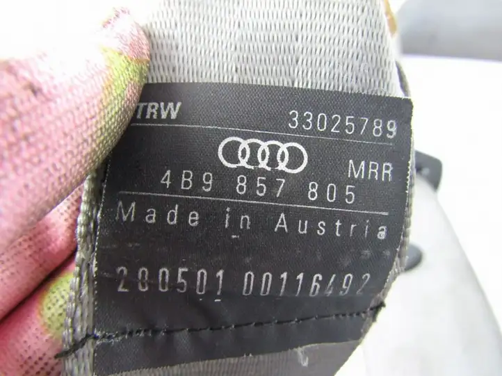 Audi A6 S6 C5 4B (2001 - 2004) Задний ремень безопасности — фото 3