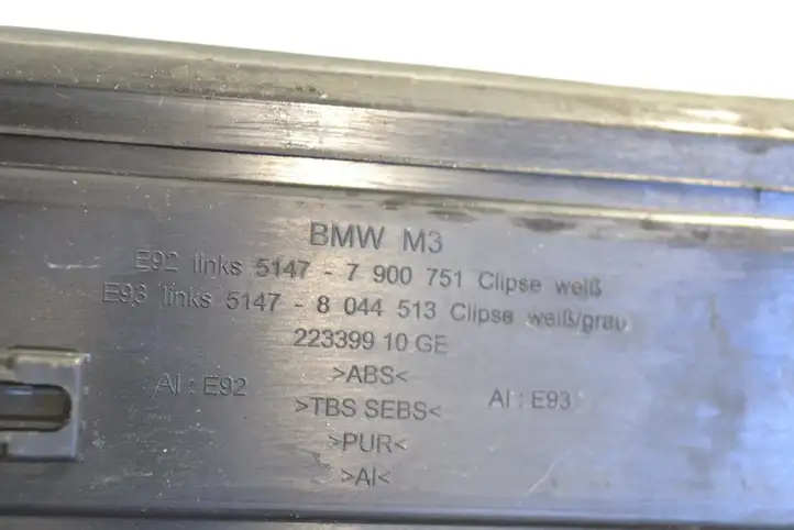 BMW 3 E92 E93 (2005 - 2014) 7900751 Внутренняя обшивка порога (комплект) — фото 3