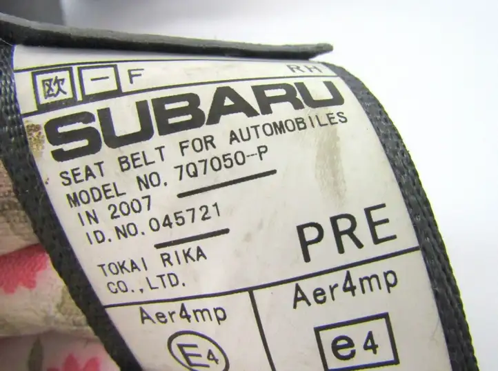 Subaru Legacy (2003 - 2009) Передний ремень безопасности — фото 1