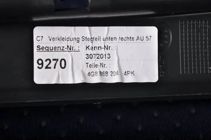 Audi A7 S7 4G (2014 - 2018) 4G8868204 Прочие детали салона — фото 4