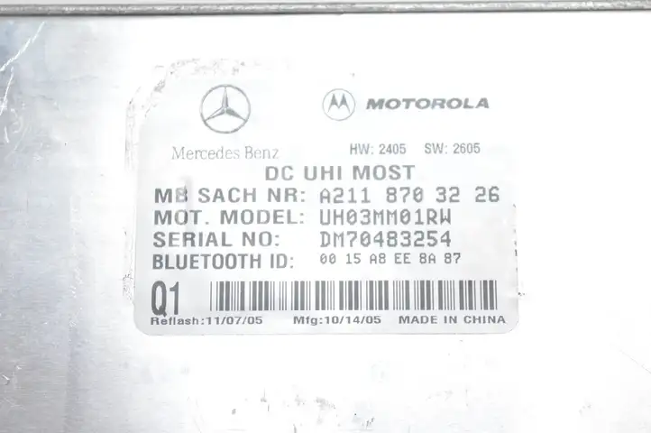 Mercedes-Benz CLS C219 (2003 - 2011) A2118703226 Bluetooth модуль — фото 4