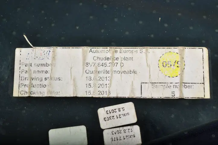 Audi A3/S3 8V (2012 - 2016) 8V7845297D Заднее боковое стекло — фото 4