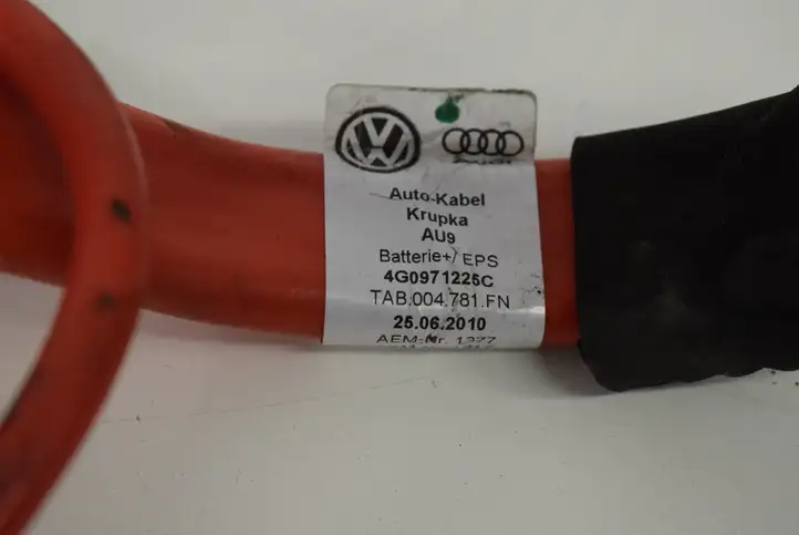 Audi A7 S7 4G (2010 - 2014) 4G0971225C Плюсовой провод аккумулятора — фото 6