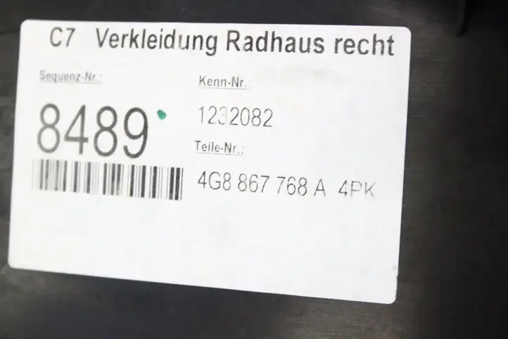 Audi A7 S7 4G (2010 - 2014) 4G8867768A Прочие детали салона — фото 8