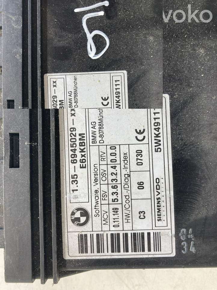 BMW 5 E60 E61 (2004 - 2010)  6945029 Mодуль kомфортa