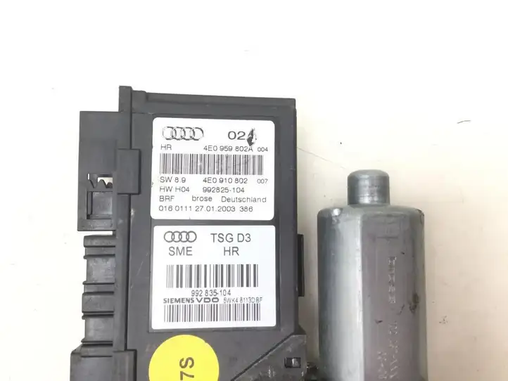 Audi A8 S8 D3 4E (2005 - 2007) 4E0959802A Стеклоподъемник задней двери — фото 2
