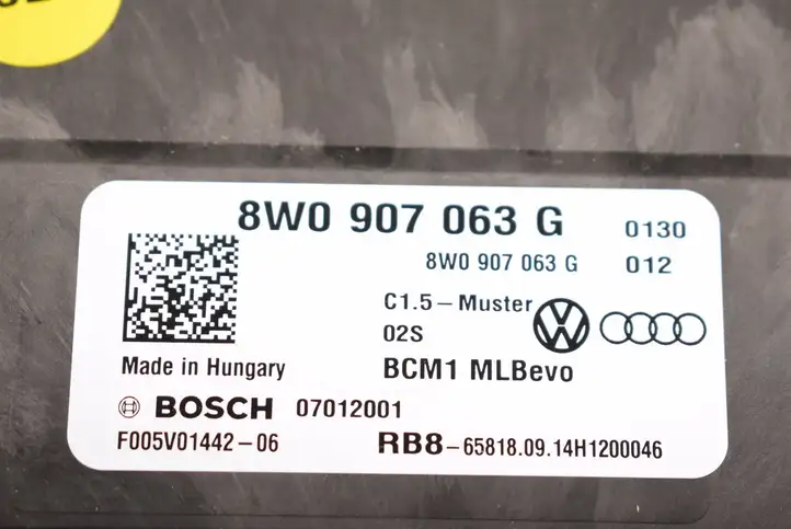 Audi A4 S4 B9 (2015 - 2019) 8W0907063G Модуль управления кузовом (BCM) — фото 3