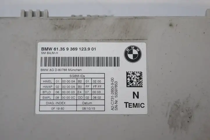 BMW X3 F25 (2010 - 2017) 61359369123 Модуль управления кузовом (BCM) — фото 2